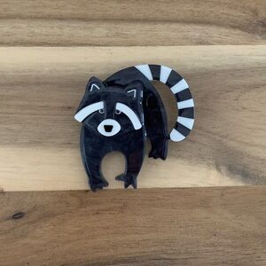 Erstwilder Randy Raccoon Brooch animal pin NWOT